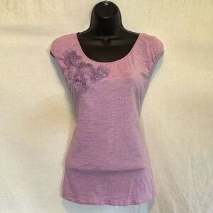 F-88 Loft Light Purple Sleeveless‎ Pullover Blouse Size SP